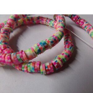 1 Strand Multicolor Glow in the Dark Luminous Polymer Clay Beads